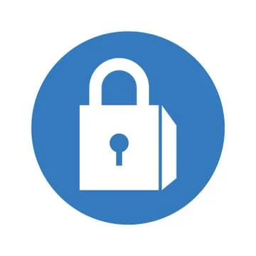 Safe secure padlock icon Stock-Illustration