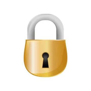 Safe secure padlock icon Illustrazione stock