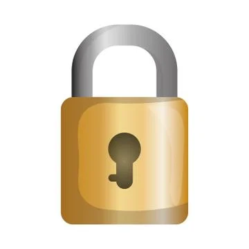 Safe secure padlock icon Stock Illustration