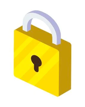 Safe secure padlock icon Stock Illustration