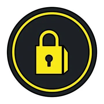 Safe secure padlock icon Stock-Illustration