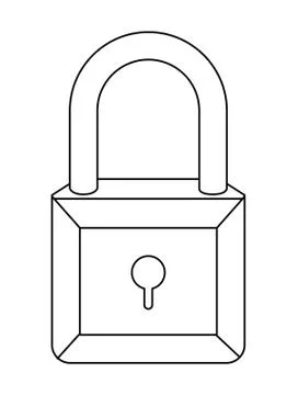 Safe secure padlock icon Stock-Illustration