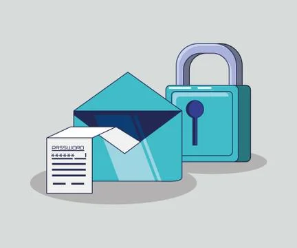 Safe secure padlock icon vector ilustration Stock-Illustration