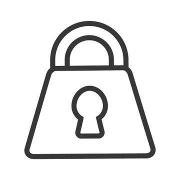 Safe secure padlock isolated icon Stock-Illustration