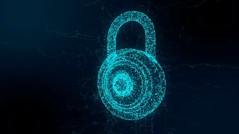 Safe secure password protected encrypted data for identity protection Stock Footage 106962769