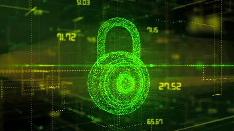 Safe secure password protected encrypted data for identity protection  스톡 일러스트