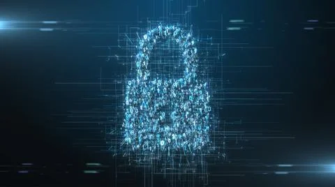 Safe secure password protected encrypted data for identity protection  Illustrazione stock