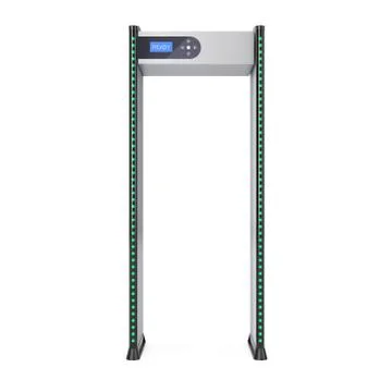 Safe Security Walkthrough Gates With Metal Detectors. 3d Rendering Illustrazione stock