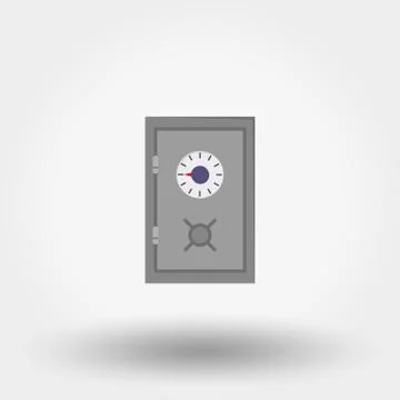 Safe. Silhouette. Icon. Stock Illustration