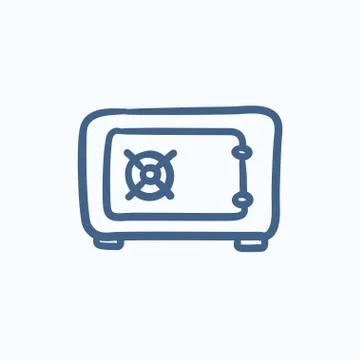 Safe sketch icon Stock Illustration
