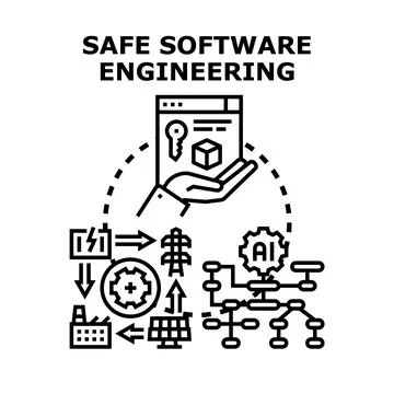 Safe software engineering for secure digital systems 스톡 일러스트