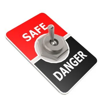 Safe toggle switch Stock Illustration