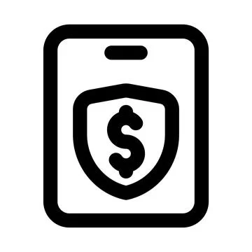 Safe transaction icon. Editable line icon. Professional and modern outline .. Stock Illustration
