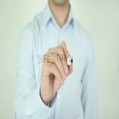 Safe Transfer, Writing On Screen Stock Footage