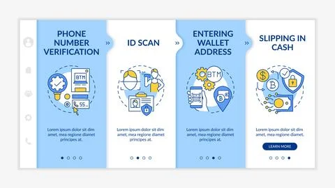 Safe use of gadgets and applications onboarding vector template Stock Illustration