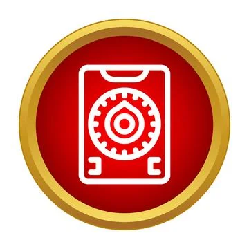 Safe vault combination lock security icon concept Stock Illustration