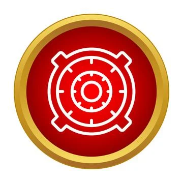 Safe vault icon representing security and protection Stock Illustration