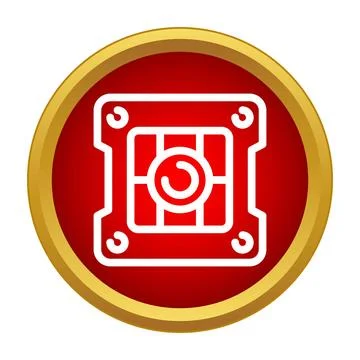 Safe vault icon representing security and protection Stock Illustration