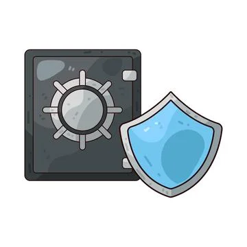 Safe Vault illustration Ilustración de archivo