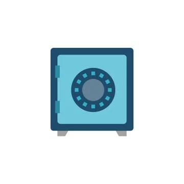 Safe Vector Flat Icon 스톡 일러스트
