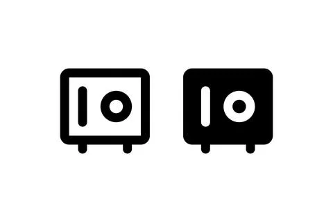 Safe. Vector icon design. Stock Illustration