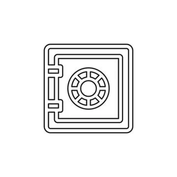 Safe vector icon Stock Illustration