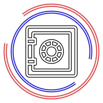 Safe vector icon Stock Illustration