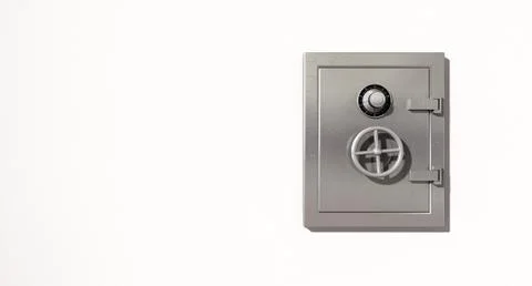 Safe on wall shut Stock Illustration