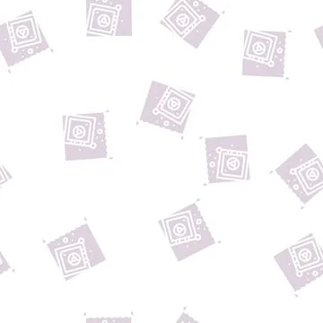Safe in water focus glyph vector seamless pattern Illustrazione stock