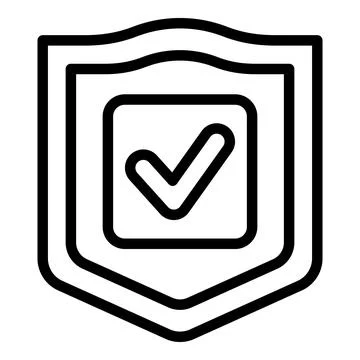 Safe water icon outline vector. Safety line Stock Illustration