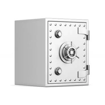 Safe on white background. Isolated 3D image Stock Illustration
