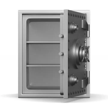 Safe on white background. Isolated 3D image Stock Illustration