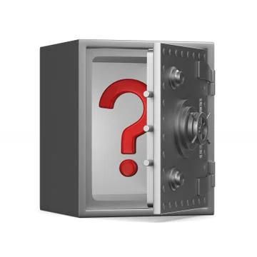 Safe on white background. Isolated 3D image Stock Illustration