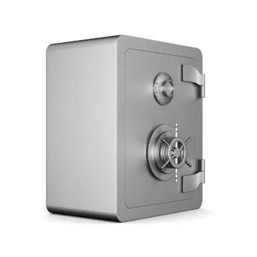 Safe on white background. Isolated 3D illustration 스톡 일러스트