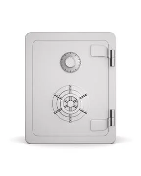 Safe on white background. Isolated 3D illustration イラスト素材