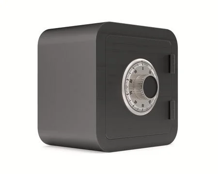 Safe on white background. Isolated 3d illustration Stock Illustration