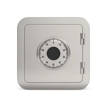 Safe on white background. Isolated 3d illustration Stock Illustration