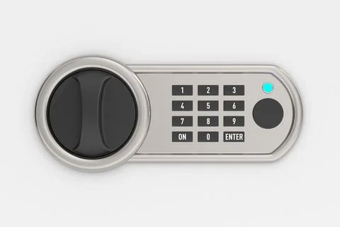 Safe on white background. Isolated 3d illustration Illustrazione stock