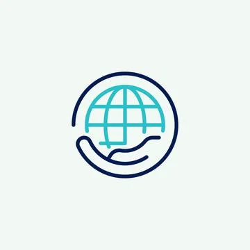 Safe world logo Stock Illustration