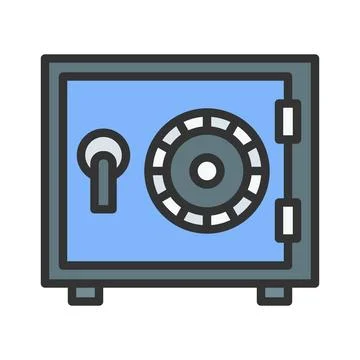 Safebox Icon Image. Stock Illustration
