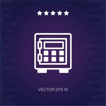 Safebox vector icon Stock Illustration