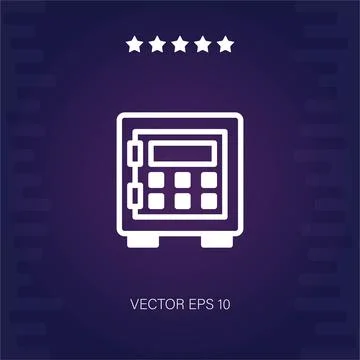 Safebox vector icon Stock Illustration