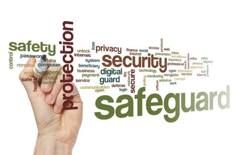 Safeguard word cloud イラスト素材
