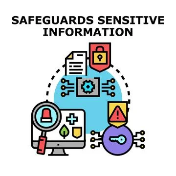 Safeguarding sensitive information in cyber security systems 스톡 일러스트