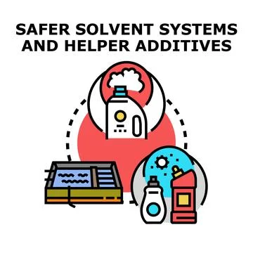 Safer solvent systems developing new helper additives Stock Illustration
