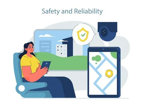 Safety and Reliability concept. Stock Illustration