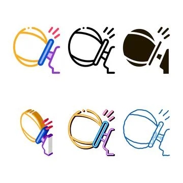 Safety bag icon vector outline variations Stock Illustration