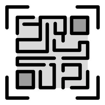 Safety barcode icon vector flat 库存插图