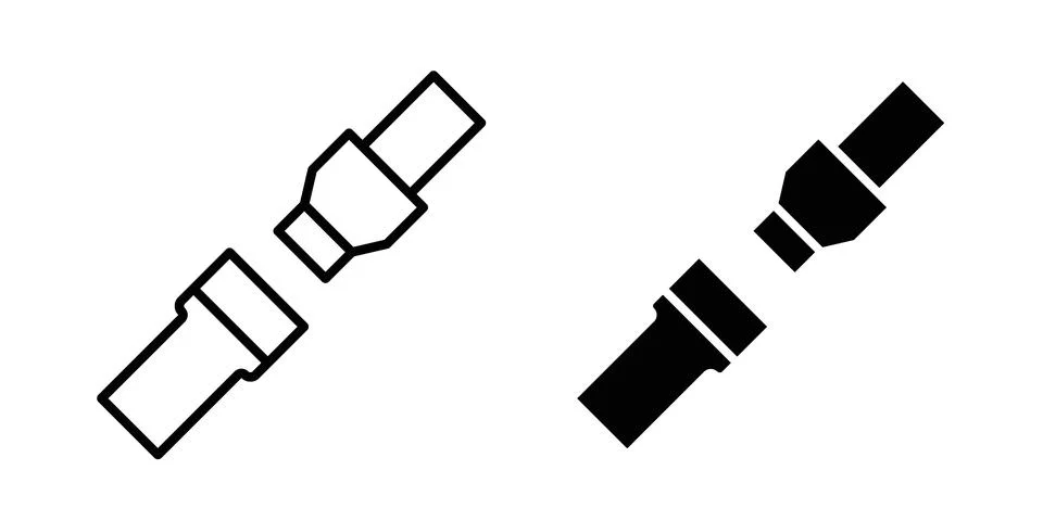 Safety belt Icon bundle for website design projects Stock Illustration