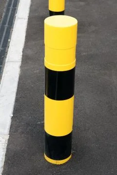 Safety bollards Stock Photos